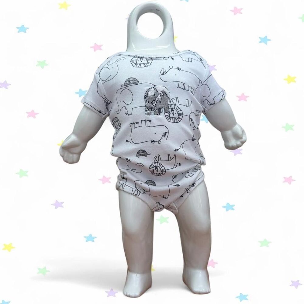 Carters Grey and White Jumpsuit